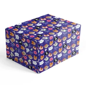 Cat Fanzy Gift Wrap by Carolyn Suzuki for 1973