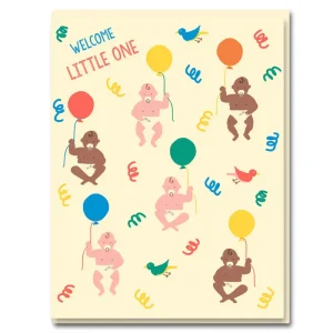 Floating Babies Greetings Card by Emma Cooter for 1973