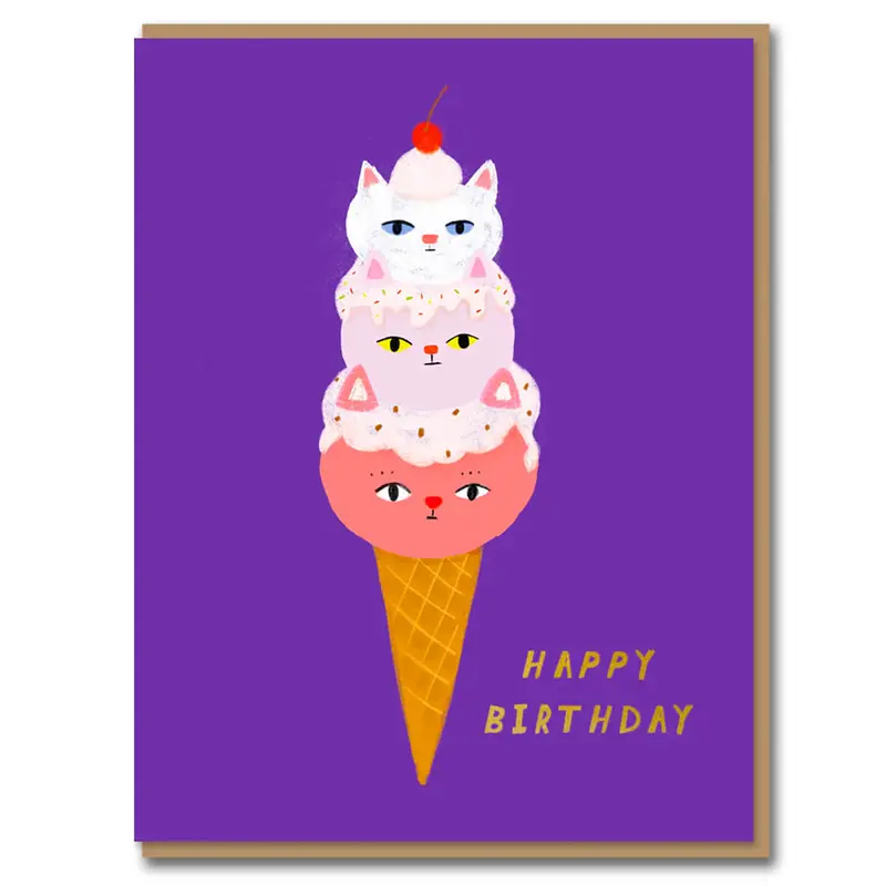 Gelato Greetings Card by Carolyn Suzuki for 1973