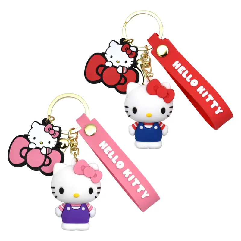 Hello Kitty 3D Character Keyring (2 Colours) by Take Care
