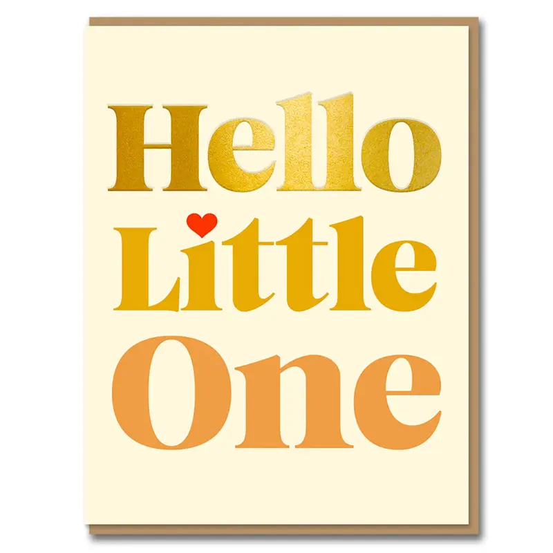 Hello Little One Greetings Card by 1973