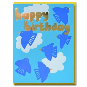 Joyful Birds In Flight Greetings Card by Emma Emmerson for 1973