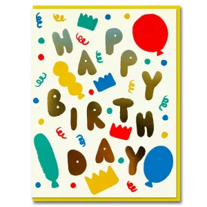 Joyful Birthday Party Greetings Card by Emma Emmerson for 1973