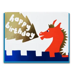 Joyful Dragon Greetings Card by Emma Emmerson for 1973