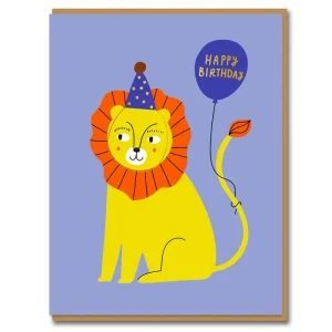 Lion Birthday Greetings Card by Aless Baylis for 1973
