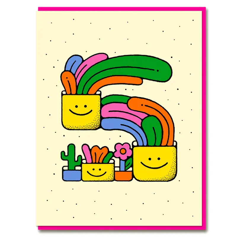 Number Five Greetings Card by Bailey Crouch for 1973