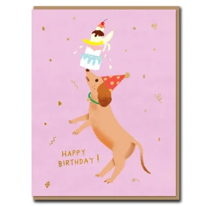 Party Dog Greetings Card by Carolyn Suzuki for 1973
