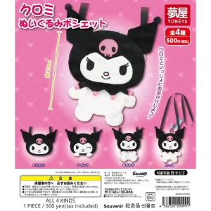 Sanrio Kuromi Plush Pochette Gachapon Capsule Collectible by Yumeya