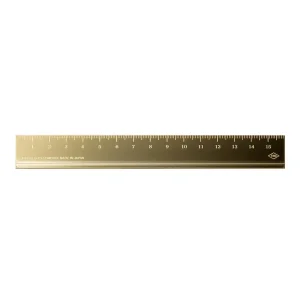 Solid Brass Ruler (15cm) by Traveler's Company