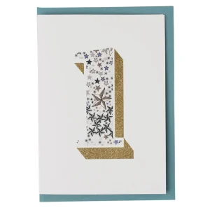 Age 1 Greetings Card in Adelajda's Wish Liberty Print by The Charming Press