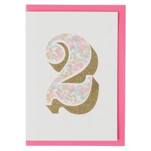 Age 2 Greetings Card in Betsy Ann Liberty Print by The Charming Press