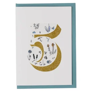 Age 5 Greetings Card in Theo Liberty Print by The Charming Press