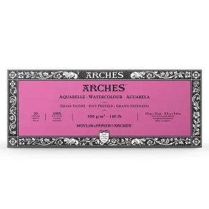 Arches Hot Pressed Watercolour Block in 4x10" by R.K Burt