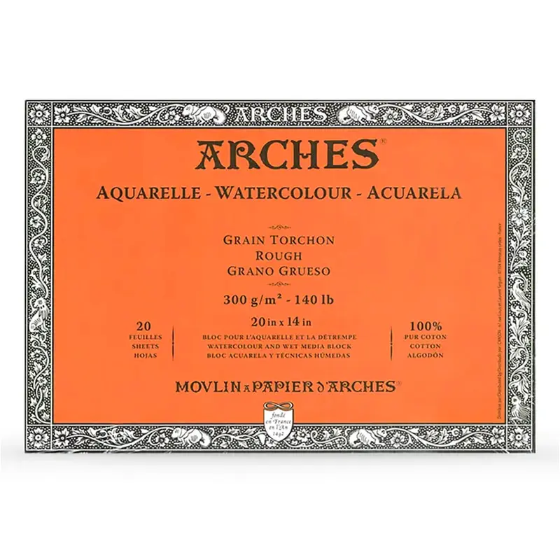 Arches Rough Watercolour Block in 14x20" by R.K Burt