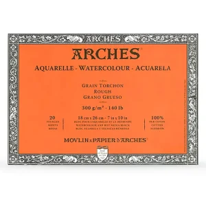 Arches Rough Watercolour Block in 7x10" by R.K Burt