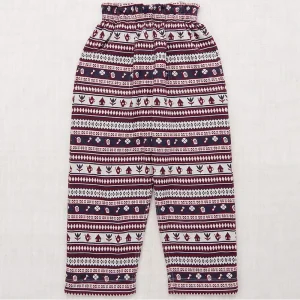 Camp Pant in Fig Dacha Stripe by Misha & Puff - Last Ones In Stock - 4-8 Years