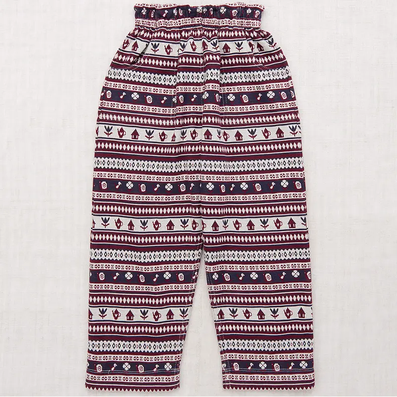 Camp Pant in Fig Dacha Stripe by Misha & Puff - Last Ones In Stock - 4-8 Years