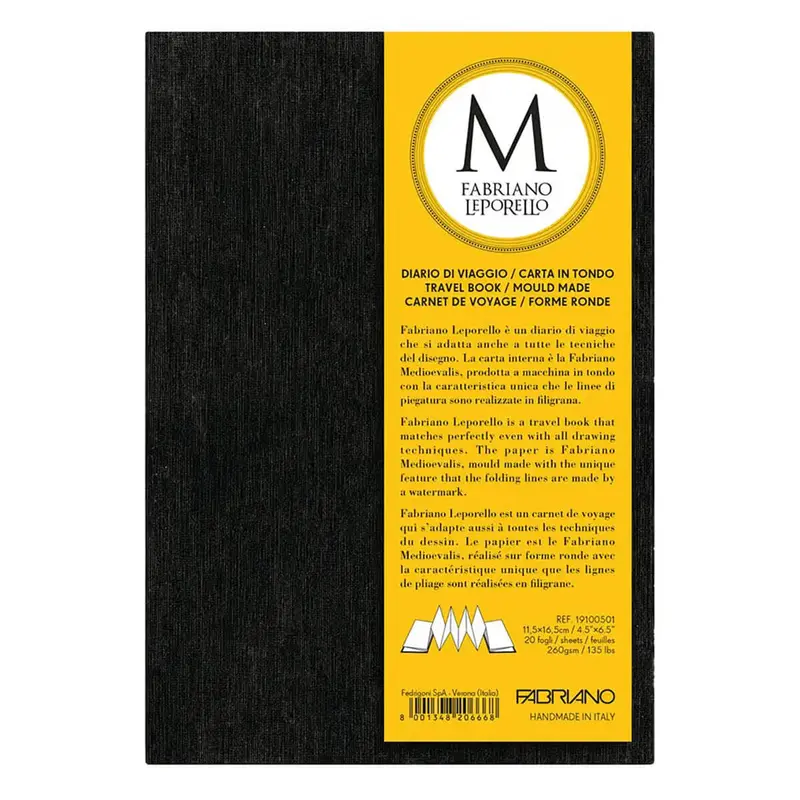 Fabriano Leporello Journal Sketchbook by R.K Burt