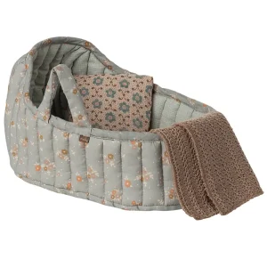 Large Carrycot in Blue (29cm) by Maileg