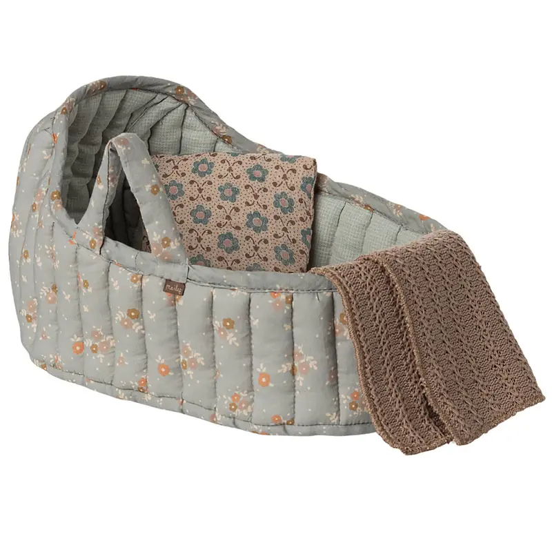 Large Carrycot in Blue (29cm) by Maileg