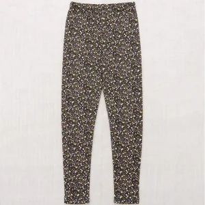 Legging in Carbon / Periwinkle Mini Floral by Misha & Puff