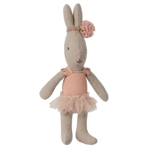 Micro Bunny in a Rose Ballet Suit and Skirt by Maileg