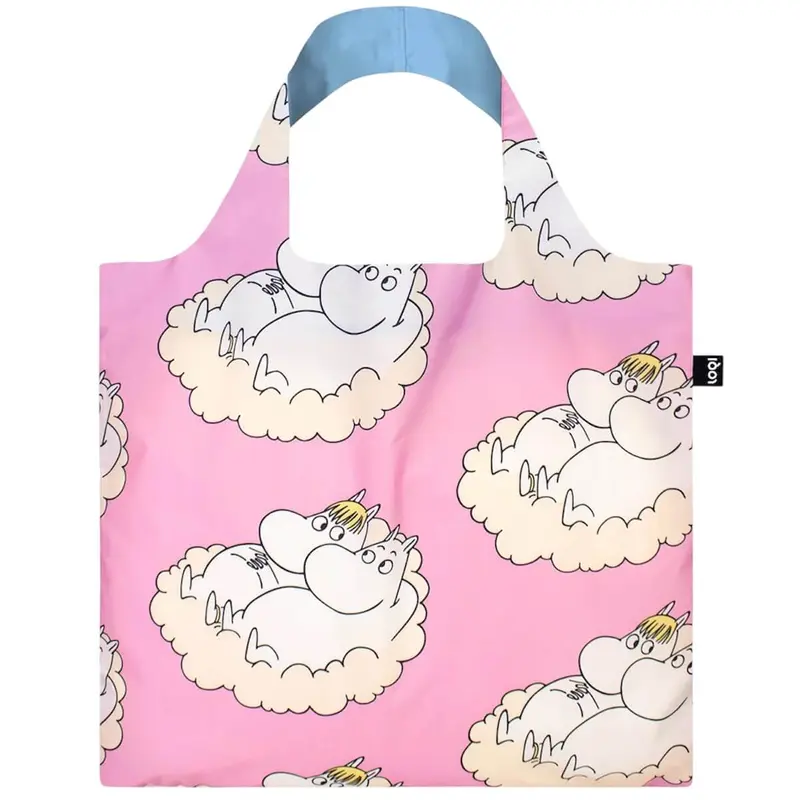 Moomin Cloud Recycled Shopping Bag by Loqi