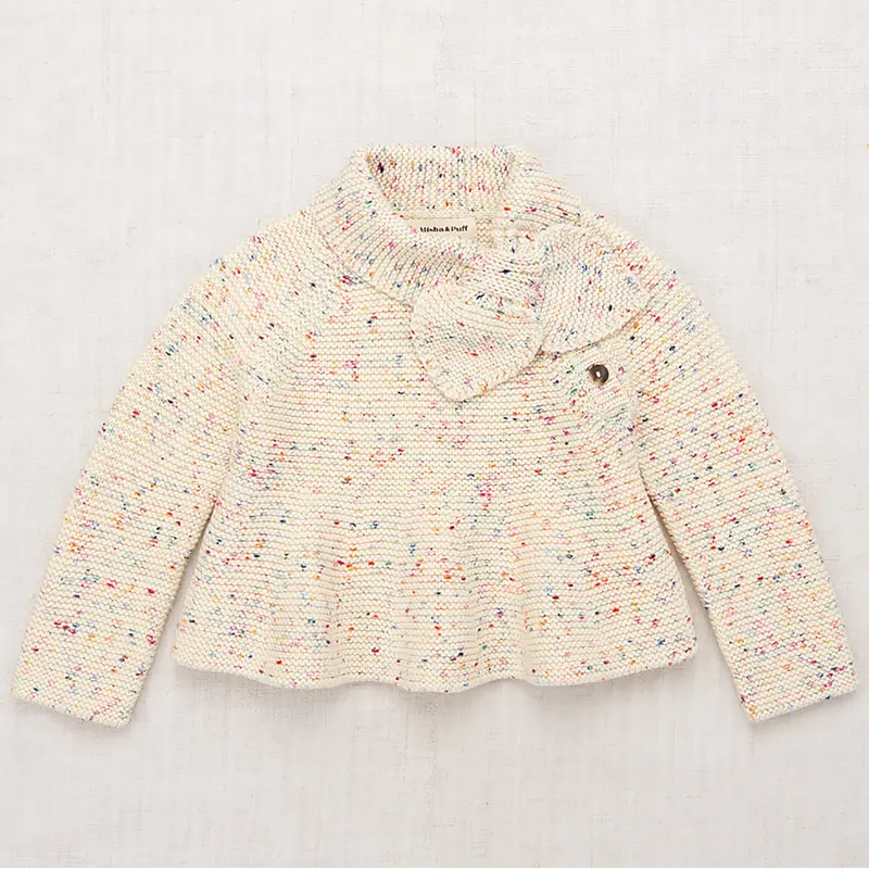 Peplum Scout Pullover in Lollipop Confetti by Misha & Puff - Last Ones In Stock - 6-8 Years