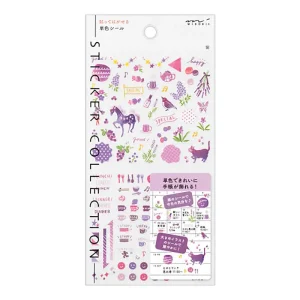 Purple 2562 Planner Stickers by Midori