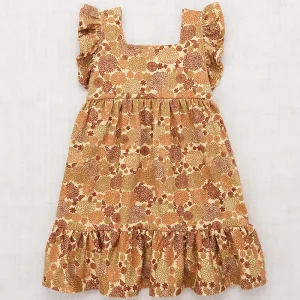 Ruffle Sleeve Dress in Acorn Crysanthemum by Misha & Puff