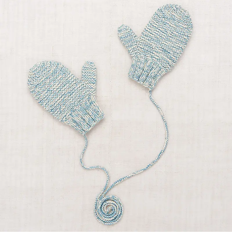 Safe Harbour Mittens in Yonder And String Marl by Misha & Puff