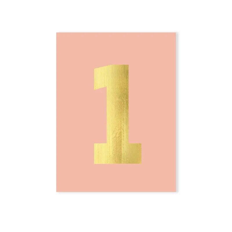 Age 1 Tiddly Birthday Greetings Card in Pink by Kali Stileman Cards