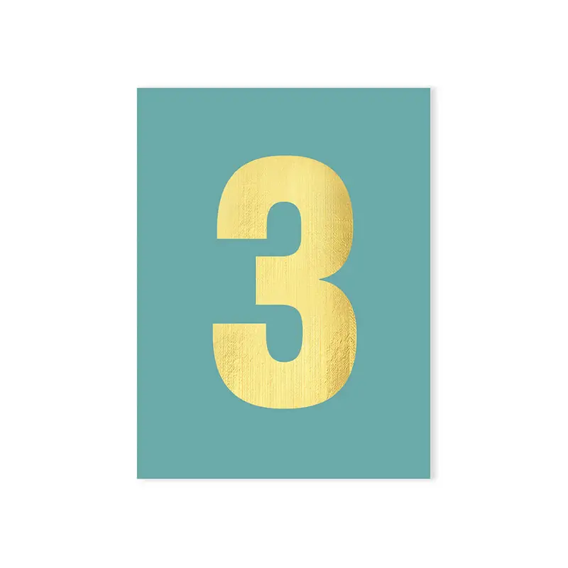 Age 3 Tiddly Birthday Greetings Card by Kali Stileman Cards