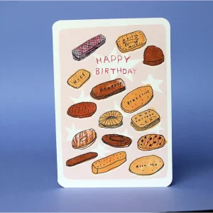 Birthday Biscuits Birthday Greetings Card by Laura Skilbeck Cards