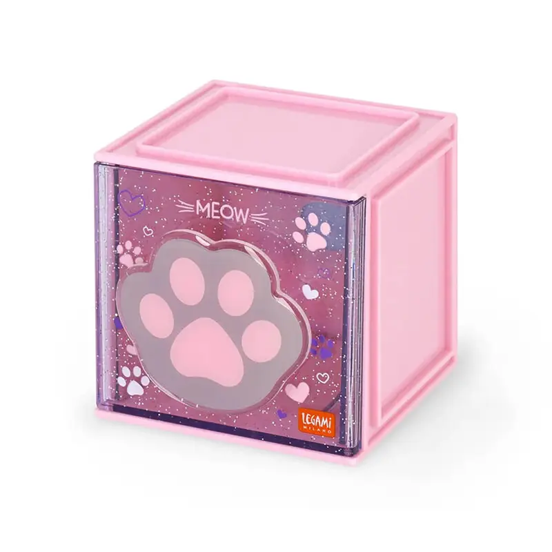 Kitty Stackable Desk Storage Box by Legami