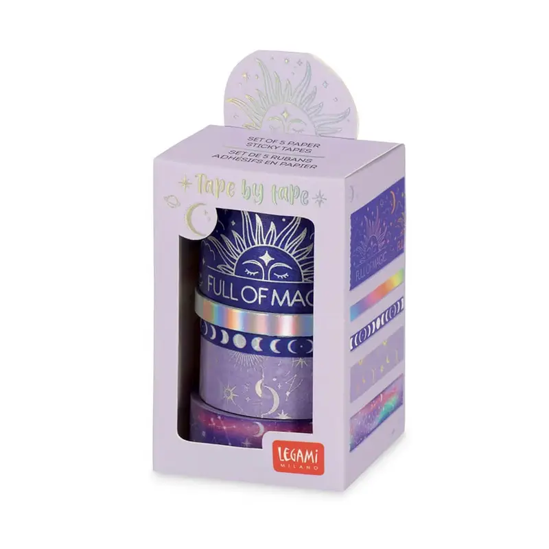 Magic Tape By Tape Box Of Five Paper Sticky Tapes by Legami