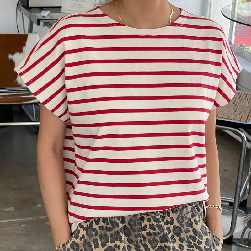 Manon Tee in Red Stripe by Le Bon Shoppe
