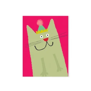 Mini Cat Birthday Greetings Card by Kali Stileman Cards
