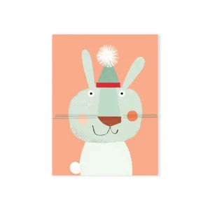 Mini Rabbit Birthday Greetings Card by Kali Stileman Cards