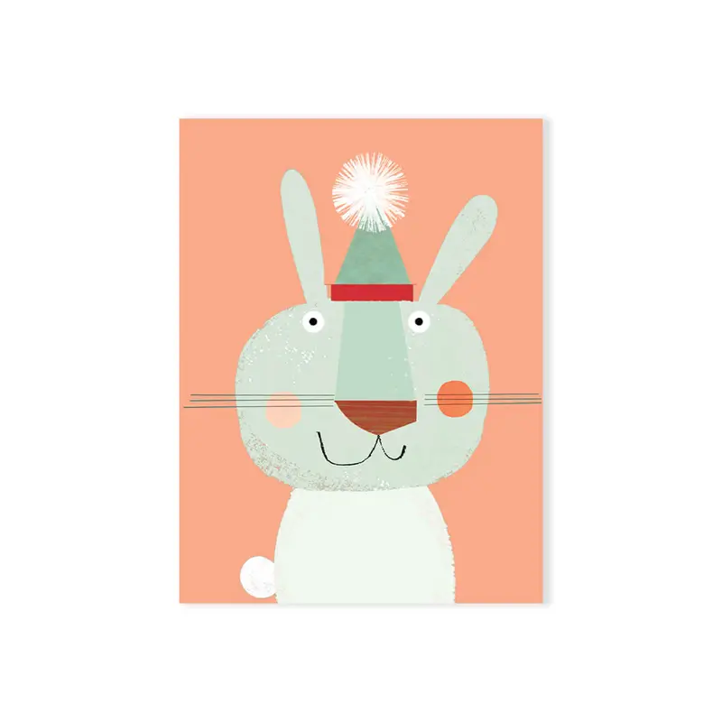 Mini Rabbit Birthday Greetings Card by Kali Stileman Cards