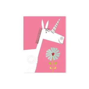 Mini Unicorn Birthday Greetings Card by Kali Stileman Cards