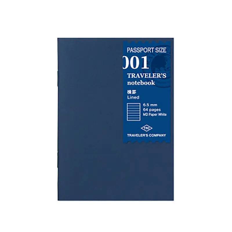 Traveler's Notebook Passport Size Lined Refill 001 by Traveler's Company