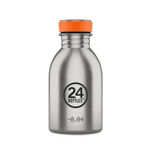 Urban Bottle (250ml) in Brushed Steel by 24 Bottles