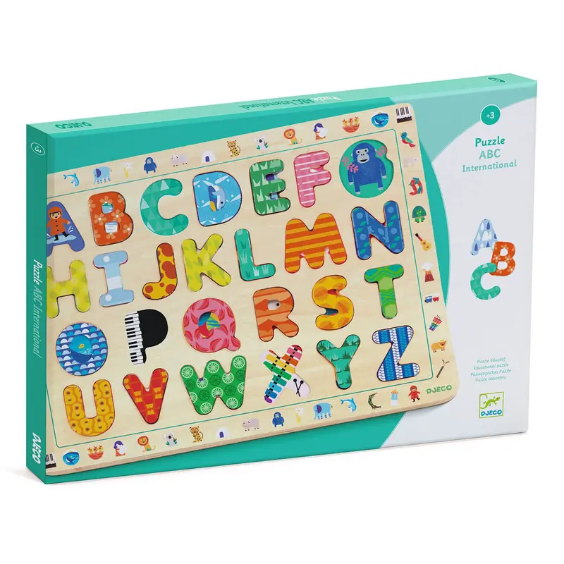 Alphabet Wooden Puzzle by Djeco