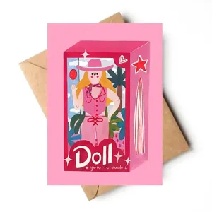 Barbie Birthday Greetings Card by Daria Solak Illustrations