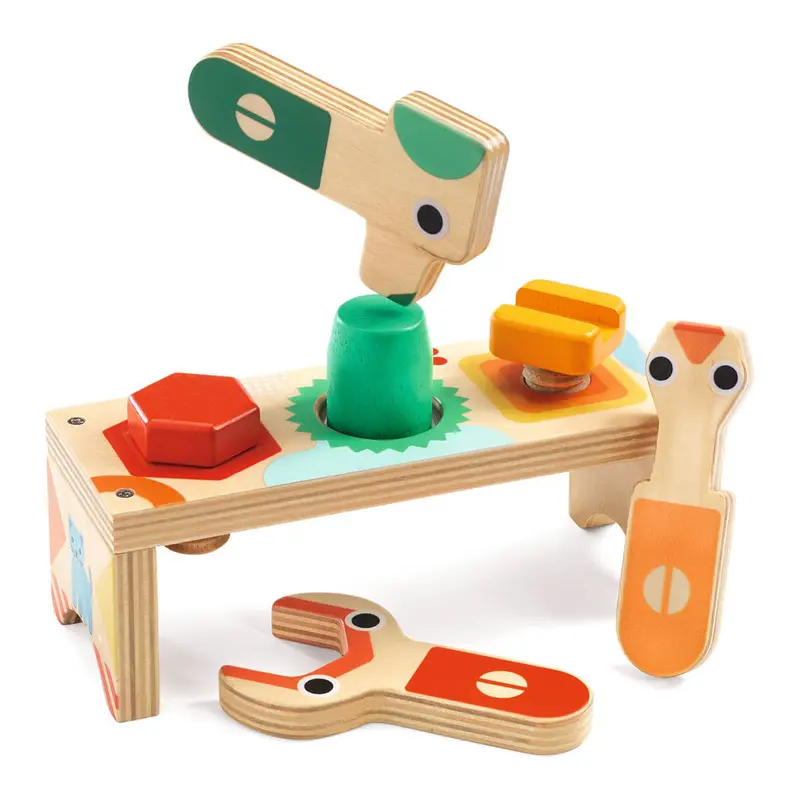 Bricolou Mini Wooden Workbench by Djeco