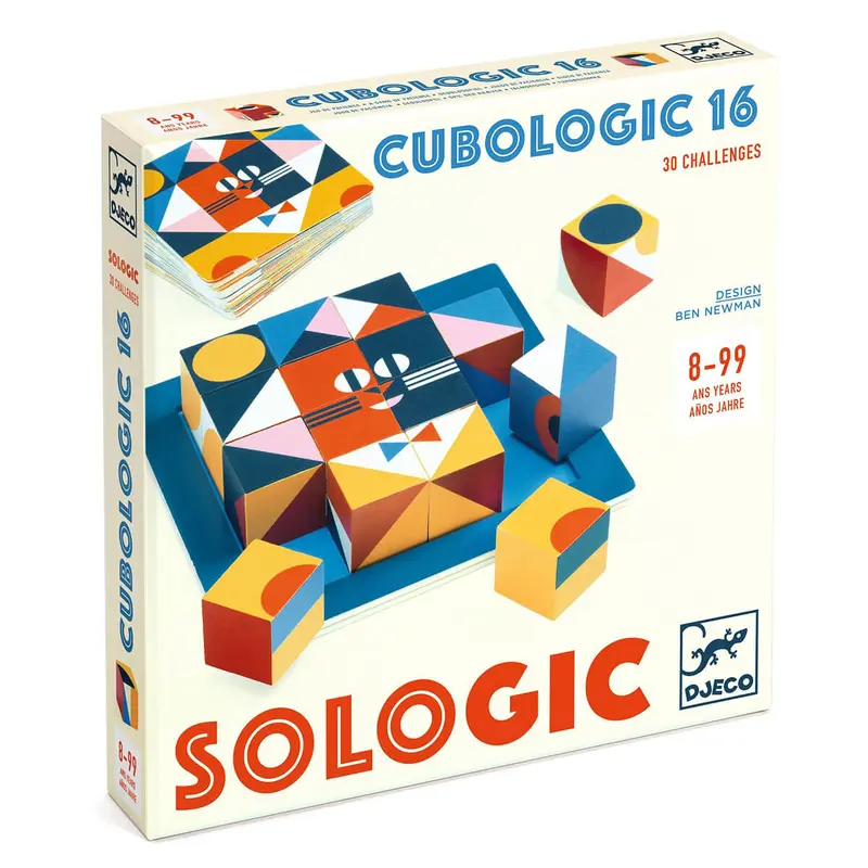 Cubologic 16 Sologic Game by Djeco
