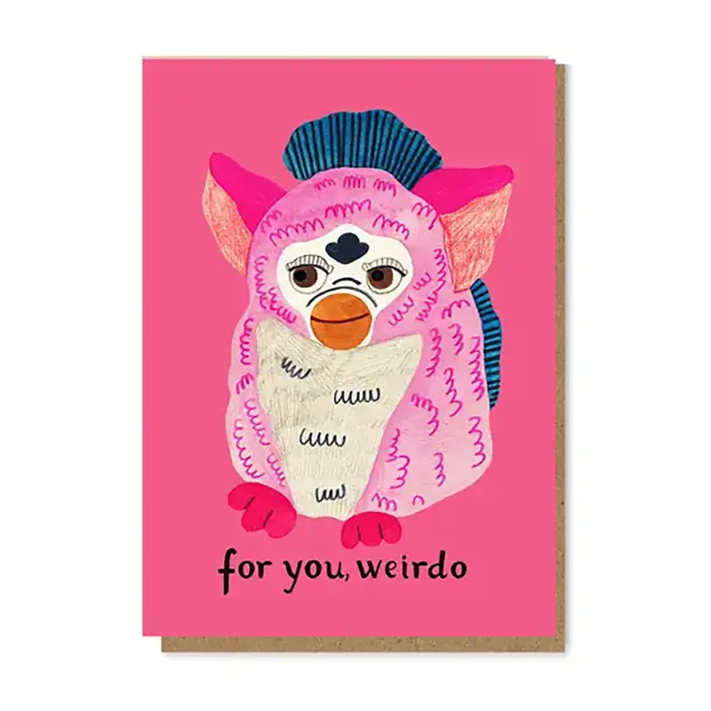 Furby Greetings Card by Daria Solak Illustrations