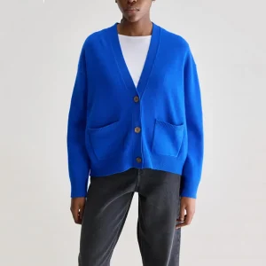 Gakkin V-Neck Cardigan in Lazuli by Bellerose