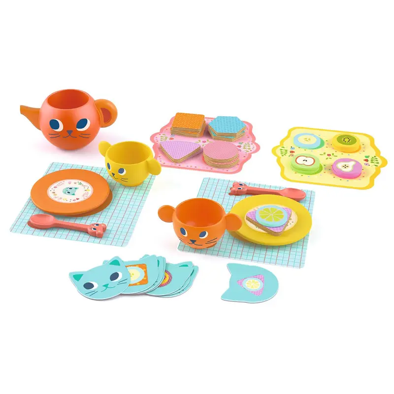 Greedy Cats Role Play Tea Set by Djeco